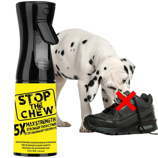 Stop the Chew Spray 5X Strength anti Chew Sprayfor Dogs - No Chew Spray for Puppies - Alcoholfree Dog Deterrent Spray - Bitter Spray for Dogs Tostop Chewing - Powerful No Chew Spray for Dogs