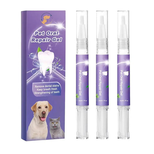 Pet Oral Repair Gel Tooth Repair Teeth Brushing Cleaner Natural Dog Toothpaste Gel for Kitten Dogs Cats Pets Breath Freshener